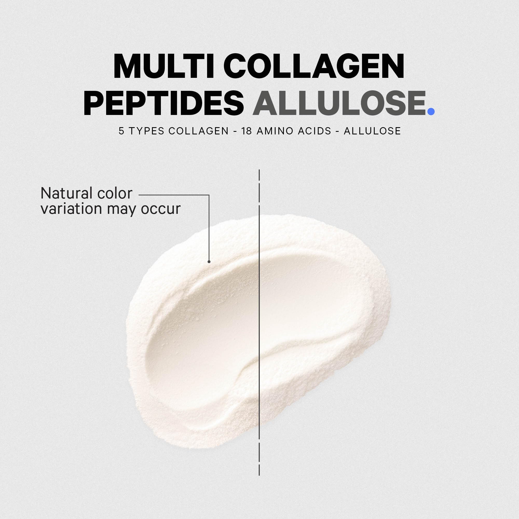 Codeage Multi Collagen Peptides Powder + Allulose - 5 Types - Grass-Fed Collagen - Rare Sugar Allulose Supplement - 0 Calorie Sweetener & 0 Carbs - 18 Amino Acids - Unflavored - Non-GMO - 30 Servings Codeage Au supplements
