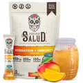 Salud 2-in-1 Hydration Packets + Immunity Electrolytes Powder, Mango - Agua Fresca Drink Mix, Elderberry, Dairy & Soy Free, Non-GMO, Gluten Free,