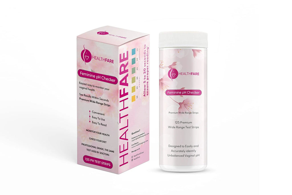 Healthfare Feminine pH Checker Test Strips to Monitor Intimate Health, Balance pH Level 3.0-5.5 Healthfare Au supplements