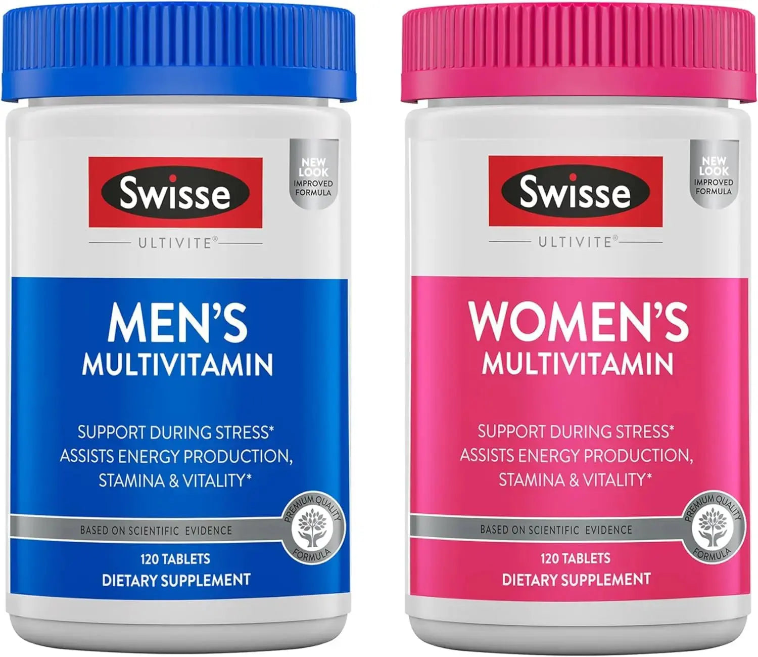 Swisse Daily Multivitamin for Men & Women Bundle Combo Pack | Supports Healthy Energy, Stress Relief, Mental Clarity & Performance, Immunity, and Heart Health Swisse Au supplements