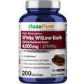 NusaPure White Willow Bark 20:1 Extract, 200 mg Equivalent to 4000mg, 200 Veggie Capsules, Max Strength, (Non-GMO, Vegan) NusaPure Au supplements