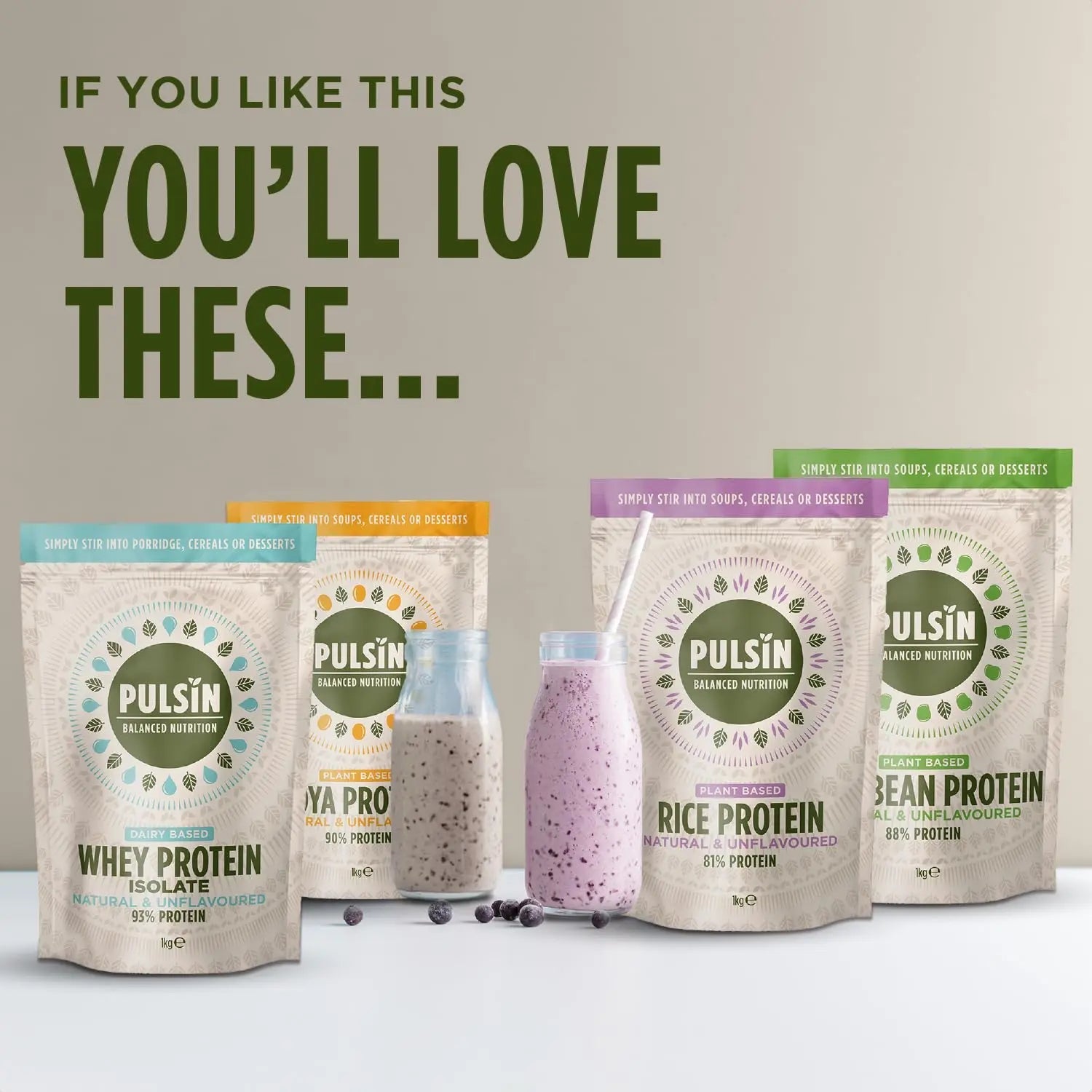 Pulsin - Natural & Unflavoured Vegan Rice Protein Powder - 1kg - 8.1g Protein, 0.4g Carbs, 43 Kcal Per Serving Pulsin Au supplements