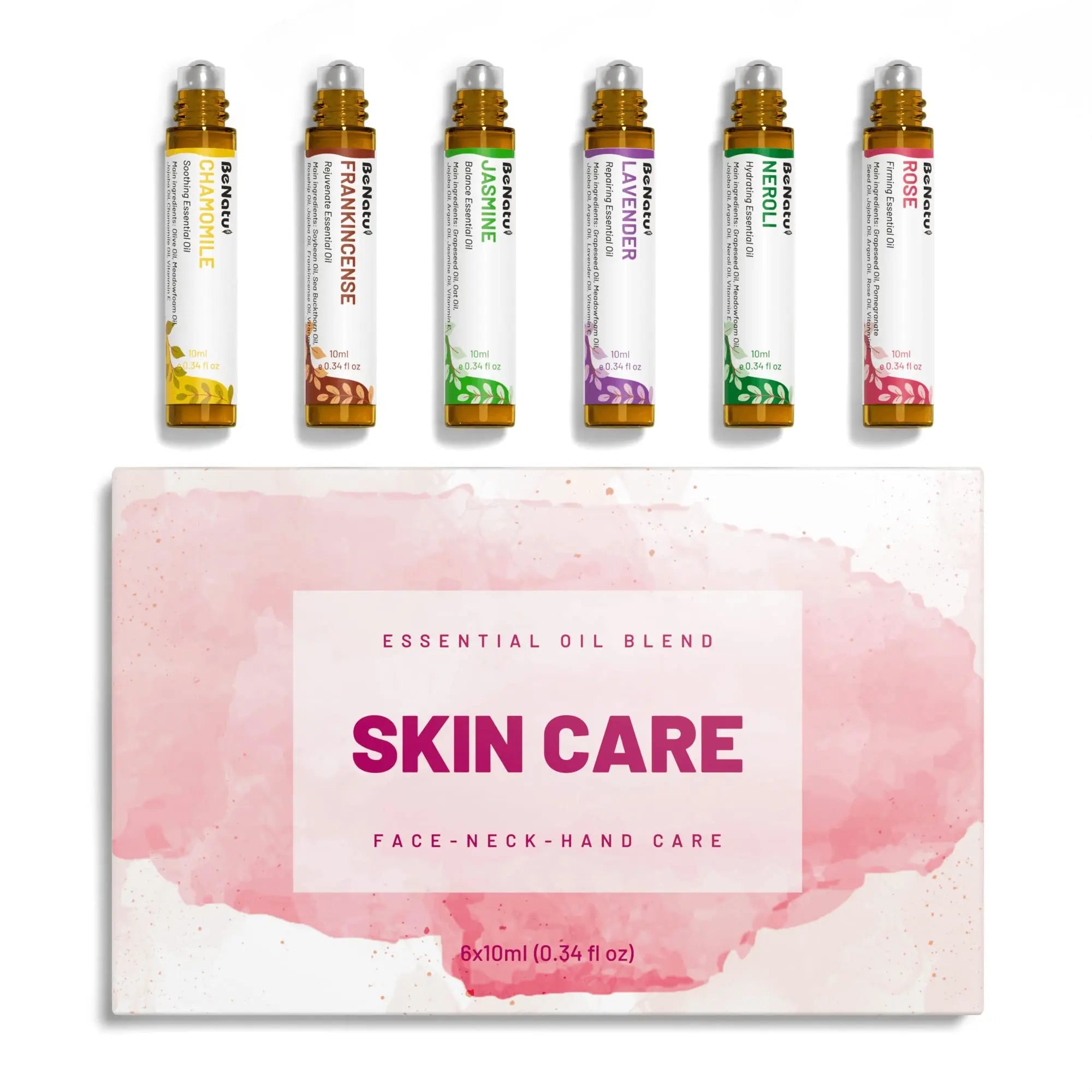 benatu 6-Pack Facial Essential Oils - Skin Care Set, 100% Pure Plant Extraction, Safe for Sensitive Skin benatu Au supplements