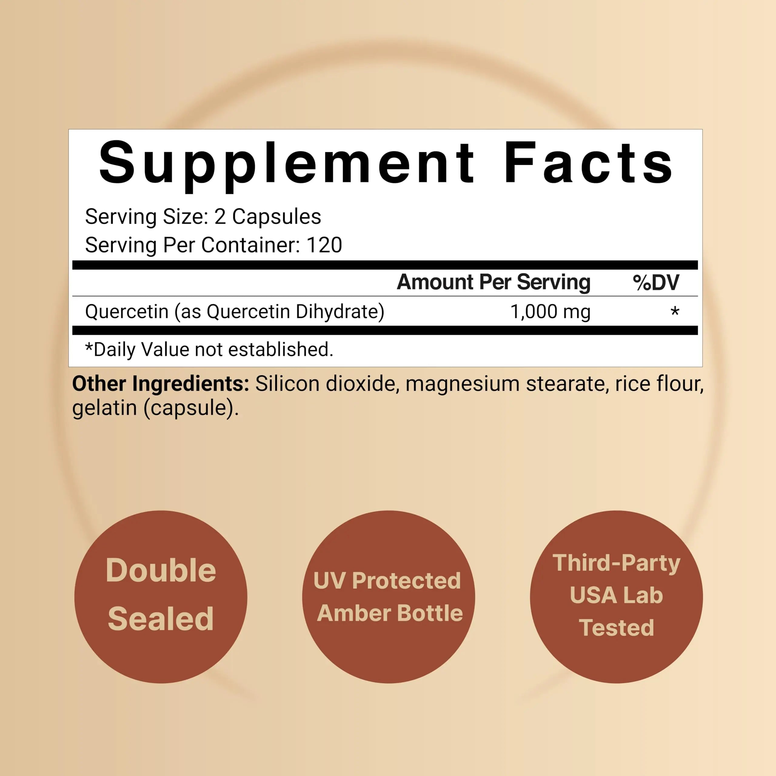 NatureBell Quercetin 1000mg Per Serving | 240 Capsules, Ultra Strength Quercetin NatureBell Au supplements