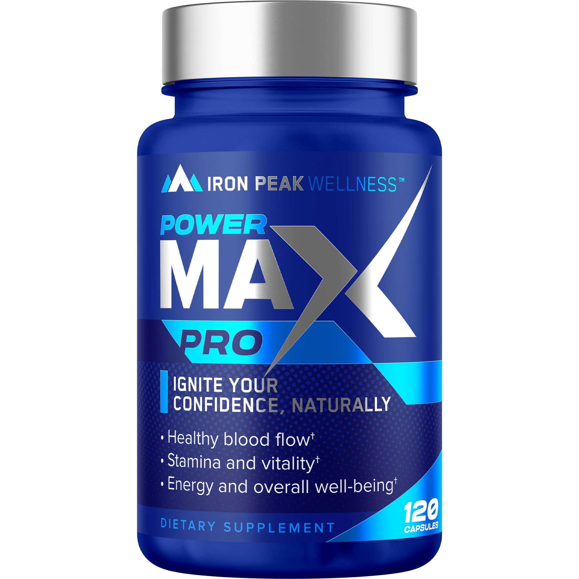 Testosterone Booster Pills for Men - Male Enhancing Supplement - Fast Acting Blood Flow, Muscle Growth, Strength, Energy, Libido, Endurance, Workout - Natural Performance Test Boost - 60 Day Serving IronPeak Wellness Au supplements