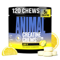 Animal Creatine Chews Tablets - Enhanced Creatine Monohydrate with AstraGin to Improve Absorption, Sea Salt for Added Pumps, Delicious and Convenient Chewable Tablets - Lemon Ice Animal Au supplements