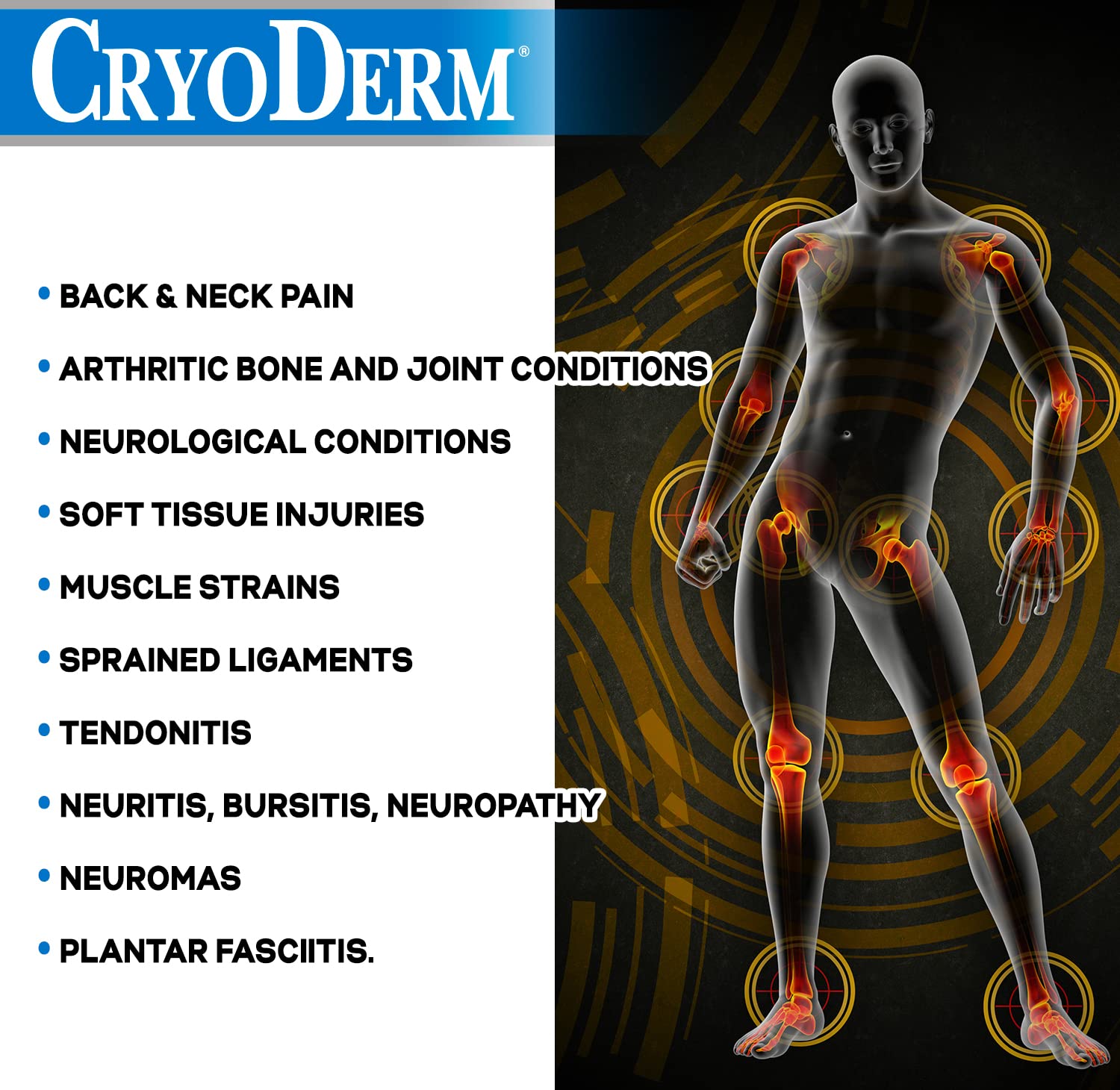 Cryoderm D-Roll-On-3oz-2 Cold Roll-On 3 oz. (Pack of 2) CryoDerm Au supplements
