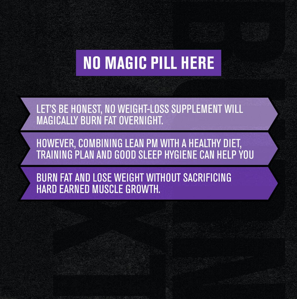 Jacked Factory Lean PM Night Time Fat Burner, Sleep Aid Supplement, & Appetite Suppressant Jacked Factory Au supplements