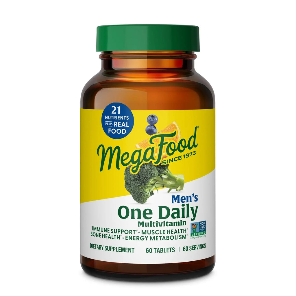 MegaFood One Daily Mens Multivitamins - Multivitamin for Men - Vitamin C, Vitamin D3 & Vitamin B12 - Muscle, Energy Metabolism & Immune Support MegaFood Au supplements