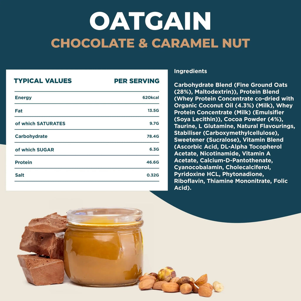 Kinetica OatGain Weight Gainer 600+ Calories & 47g Protein per Serving, 2.4 kg Kinetica Au supplements