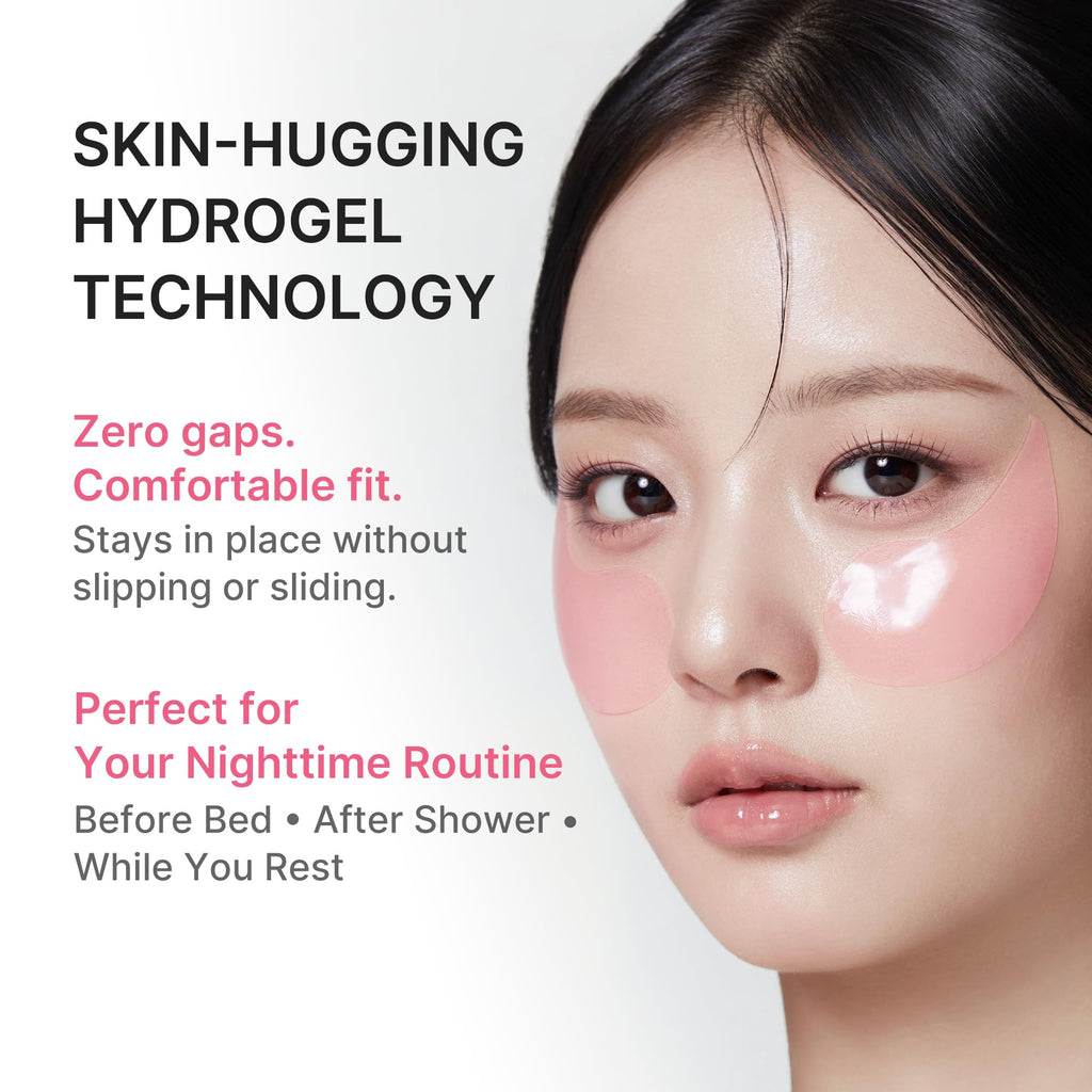 medicube PDRN Caffeine Collagen Eye Patch | Gel Eye Patches for the appearance of Dark Circles, Undereye Bags