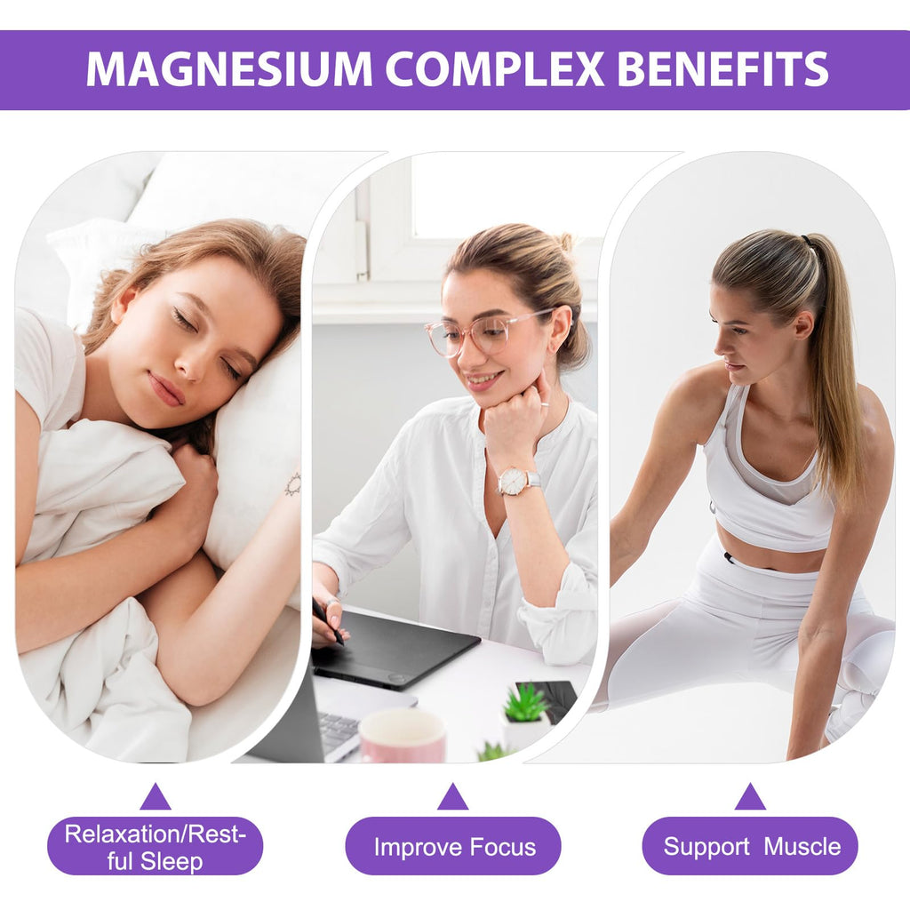 Magnesium Glycinate Liquid Drops for Women & Men, Triple Calm Magnesium Complex Supplement with L-Threonate, Malate, L-Theanine for Kids Adults Calm, Sleep & Mood, Sugar-Free, Natural Flavor, 2 fl oz loiomay Au supplements