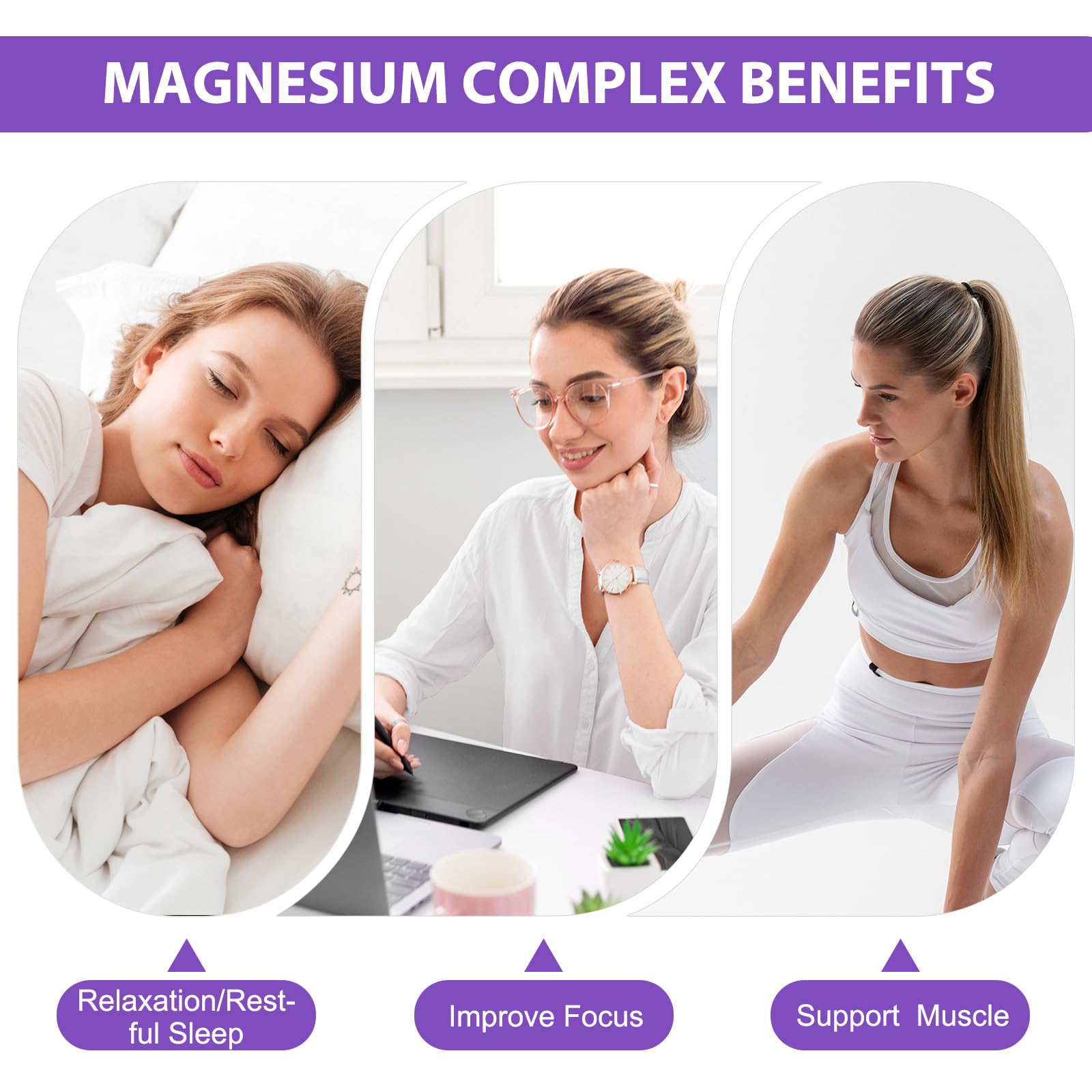 Magnesium Glycinate Liquid Drops for Women & Men, Triple Calm Magnesium Complex Supplement with L-Threonate, Malate, L-Theanine for Kids Adults Calm, Sleep & Mood, Sugar-Free, Natural Flavor, 2 fl oz loiomay Au supplements