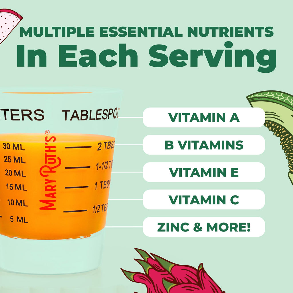 MARYRUTH'S Liquid Multivitamin + Hair Growth | Biotin 10000mcg | Lustriva Hair Growth Supplement | Clinically Tested in Women for Thicker Hair