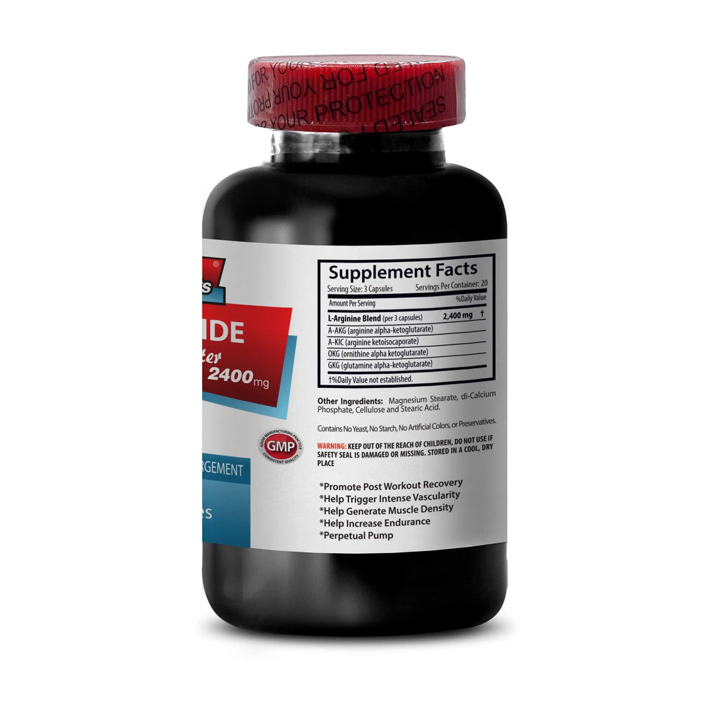 L-arginine Supplement - Nitric Oxide Booster 2400mg - Nitric Oxide Booster - pre Workout Sport Supplements Au supplements