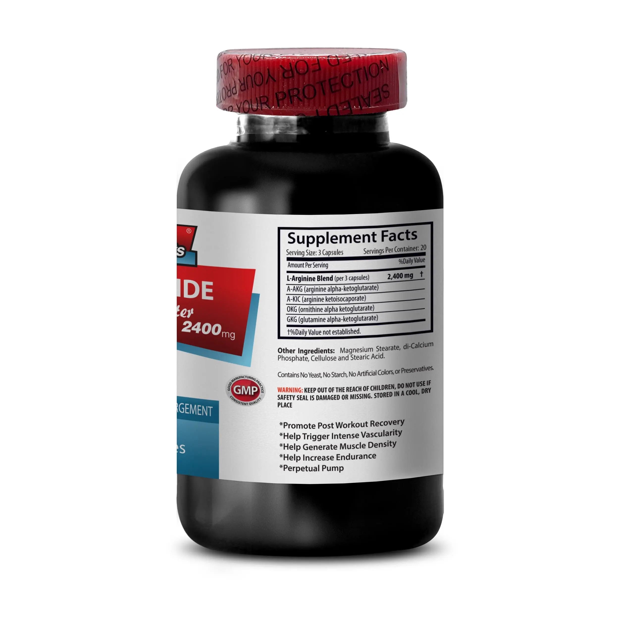 L-arginine Supplement - Nitric Oxide Booster 2400mg - Nitric Oxide Booster - pre Workout Sport Supplements Au supplements