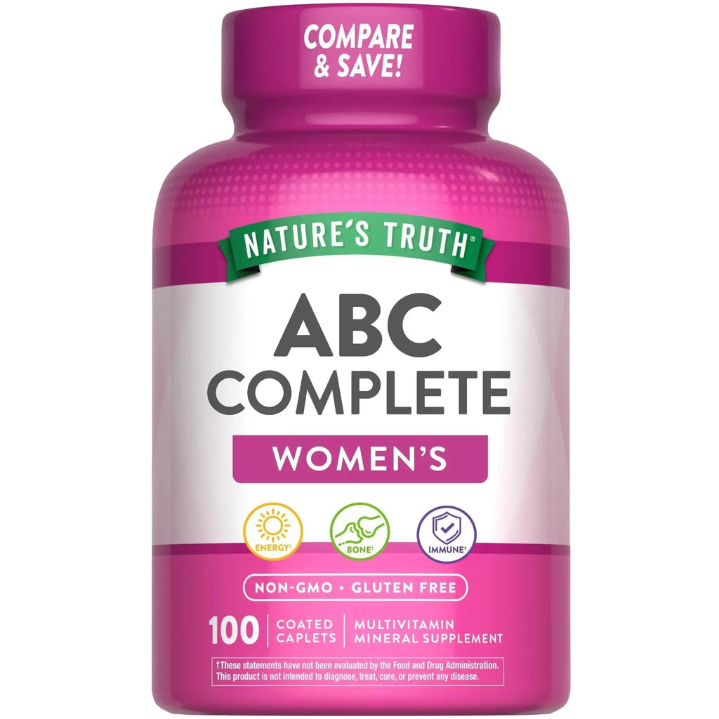 Nature's Truth Multivitamin for Women with Iron | 100 Pills | Non-GMO & Gluten Free Supplement | ABC Complete Nature's Truth Au supplements