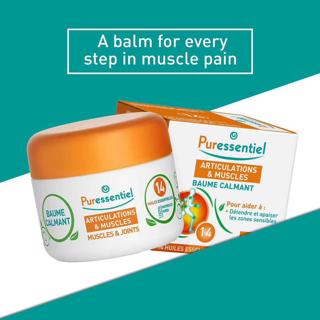 Puressentiel Muscle and Joints Balm - Essential Oil and Shea Butter Balm for Back and Neck Massage - Dye-Free, No Preservatives - 1.01 oz Puressentiel Au supplements