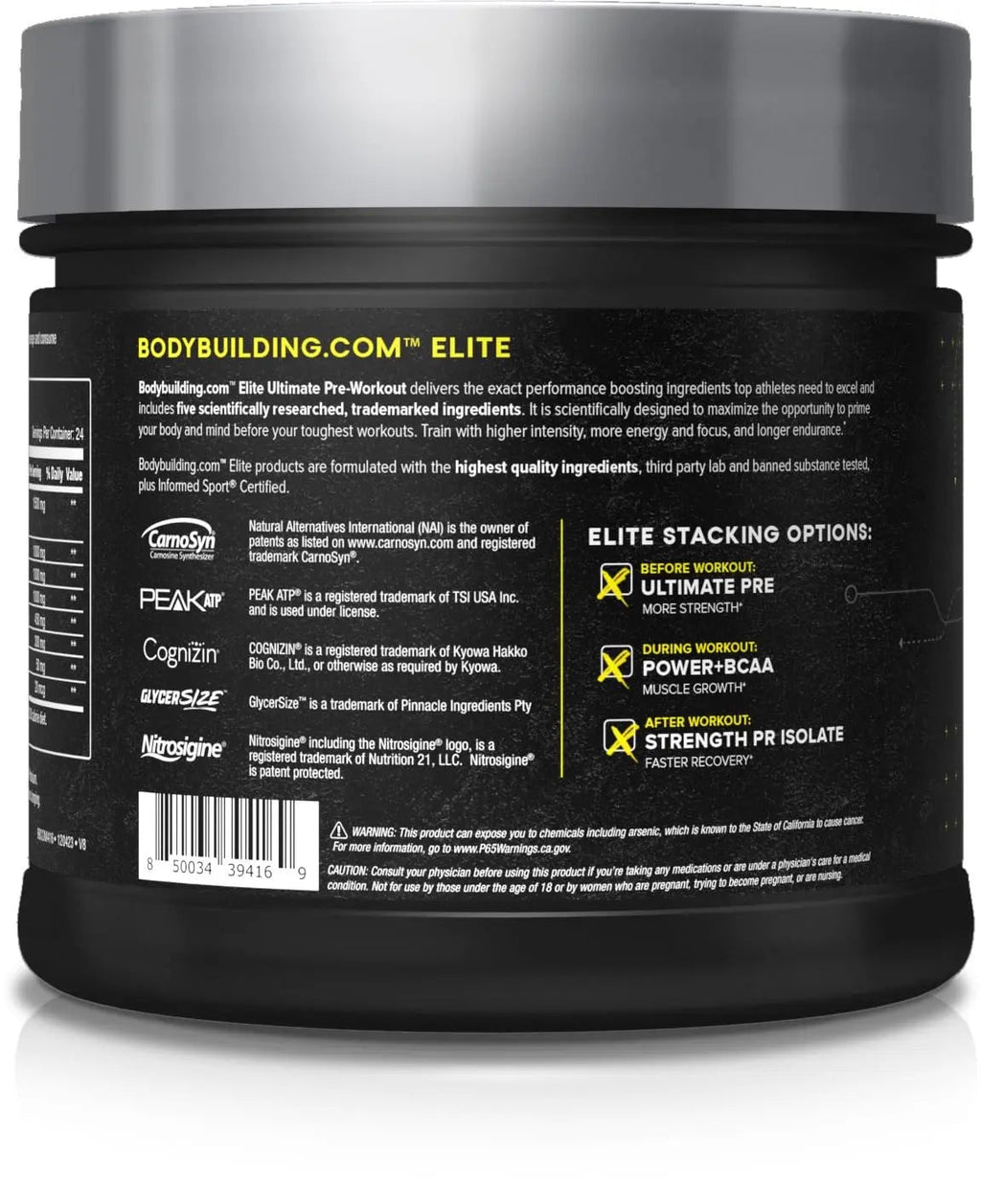 B BODYBUILDING.COM Elite Ultimate PRE Blue Slushie B BODYBUILDING.COM Au supplements