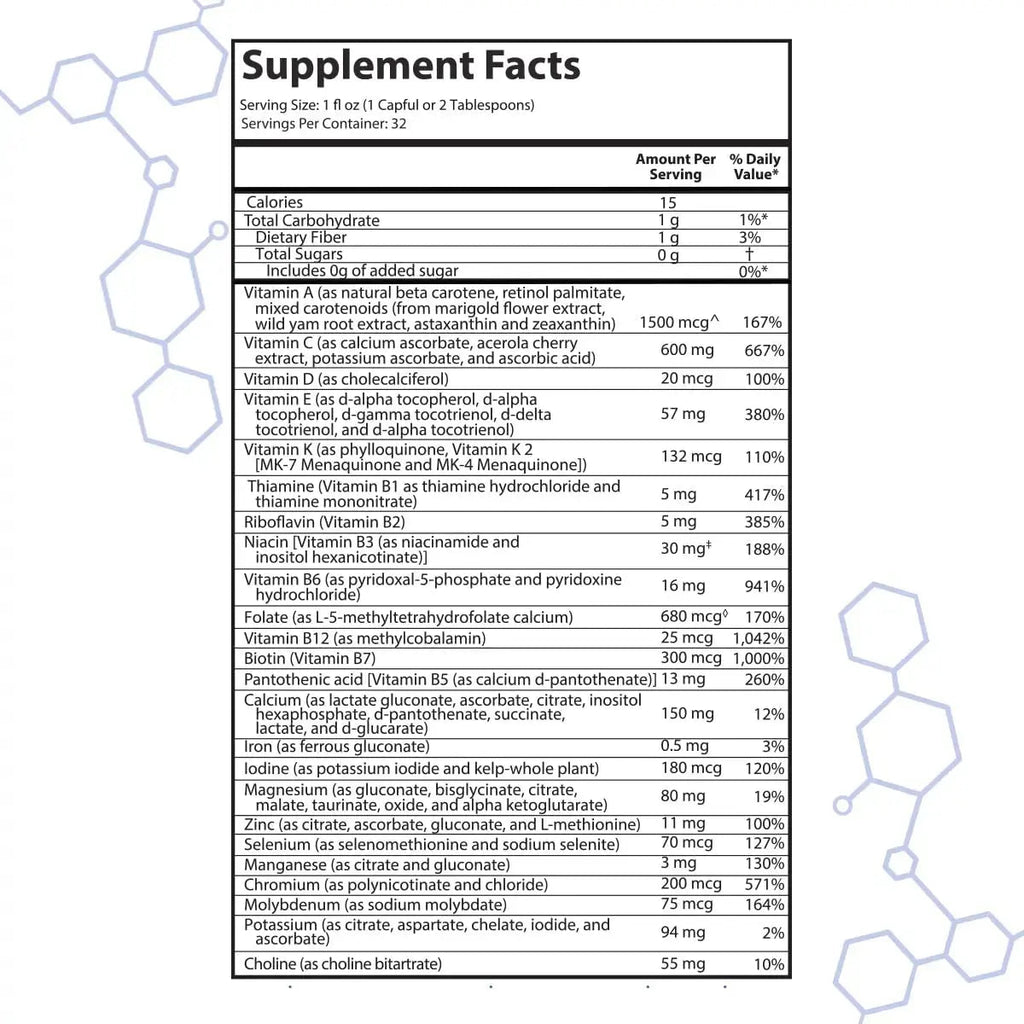intraMAX Drucker Labs Organic Sugar-Free All-in-One Performance Liquid Multivitamin for Men & Women | intraMAX Au supplements