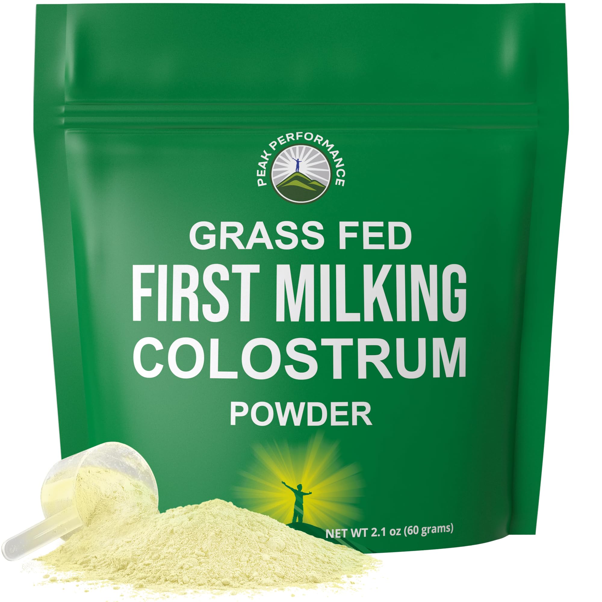 First Milking Colostrum Powder from Grass Fed USA Cows Milked Within 6 Hours of Giving Birth to Get the Most Bioactive Nutrients. High Immunoglobulin Non-GMO Bovine Colostrum Supplement for Humans Peak Performance Au supplements