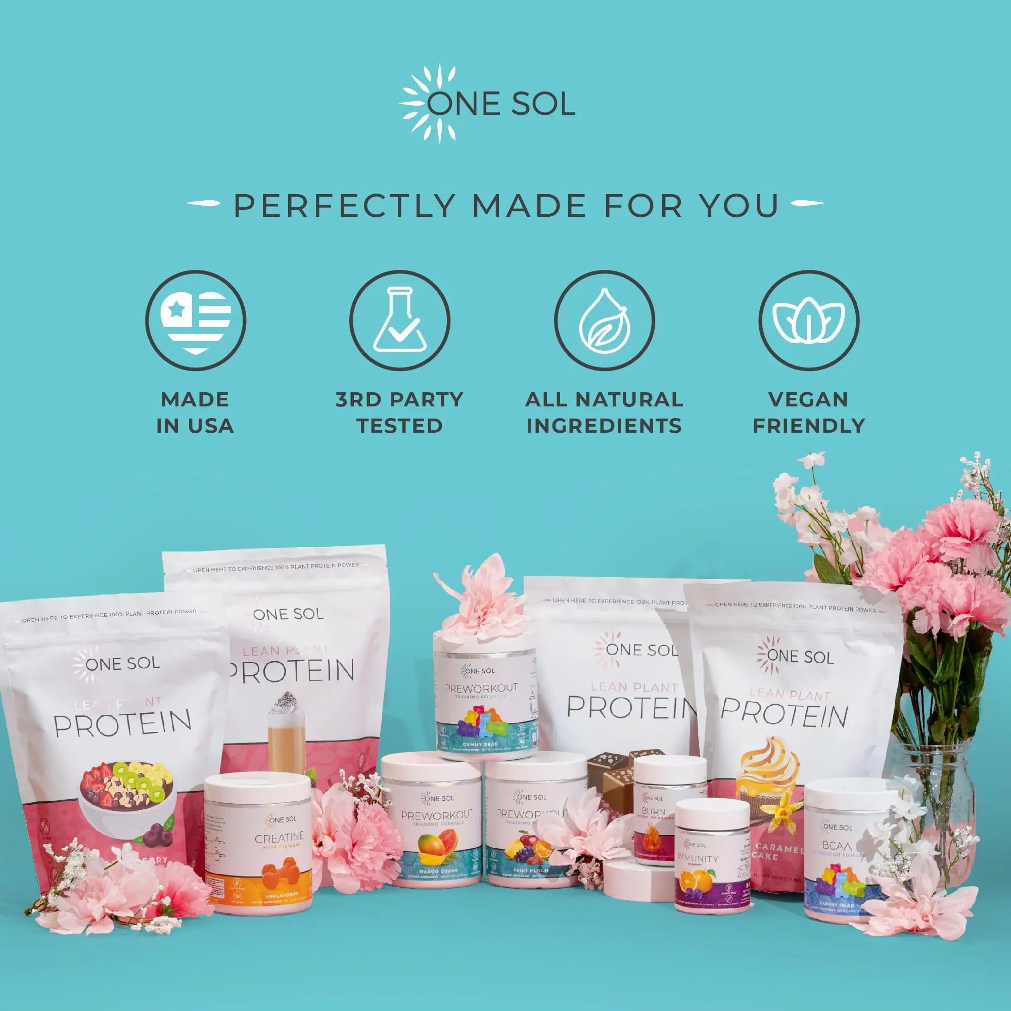 One Sol Pre-Workout for Women, Enhanced Pump & Focus, No Jitters Or Crash, Natural One Sol Au supplements