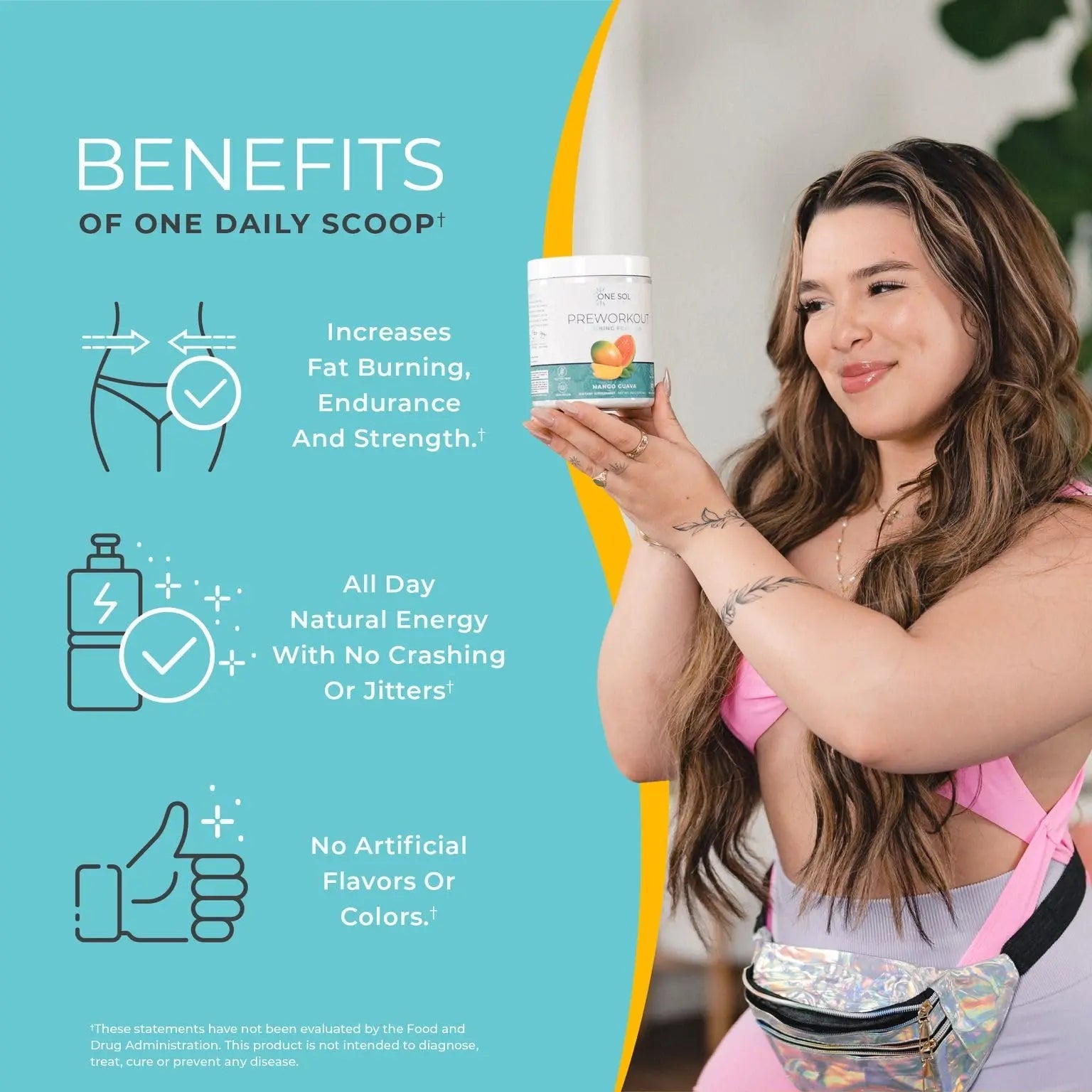 One Sol Pre-Workout for Women, Enhanced Pump & Focus, No Jitters Or Crash, Natural One Sol Au supplements
