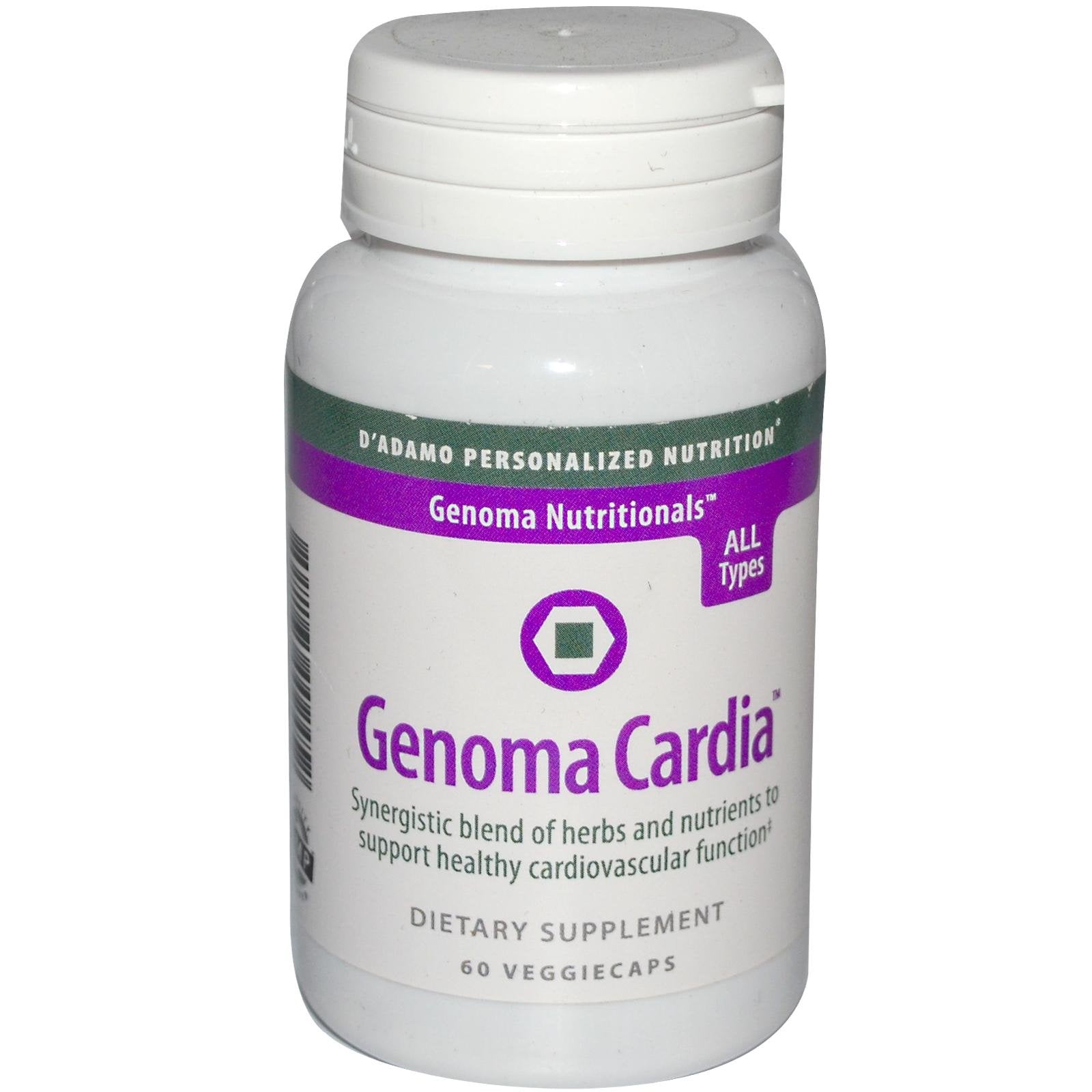 D'Adamo Personalized Nutrition - Genoma Cardia 60 vcaps D'Adamo Personalized Nutrition Au supplements