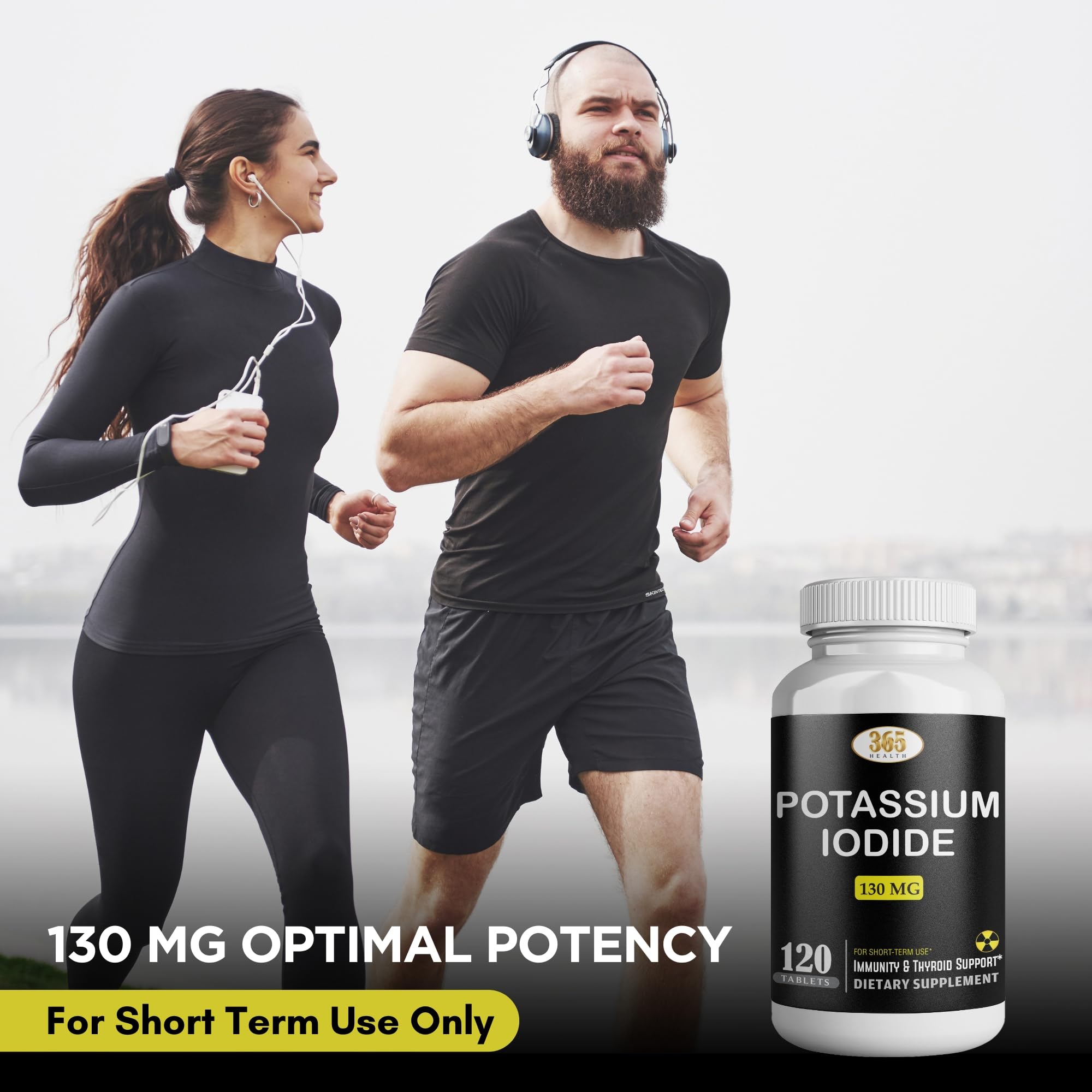 Potassium Iodide130 mg - KI Tablets- Potassium130 mg - USA Made Potassium Iodine Pills YODO Naciente