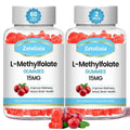 Zetelixia 2 Pack L-Methylfolate 15mg & Methyl B12 Gummies, Folate Supplement for Brain Health, Mood & Immunity, DNA Synthesis & Repair Zetelixia Au supplements