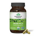 ORGANIC INDIA Moringa Herbal Supplement - Green Superfood, Nutrient Dense, Pure Plant Protein, Vitamin A, E, K, Iron, Calcium, Fiber, Vegan