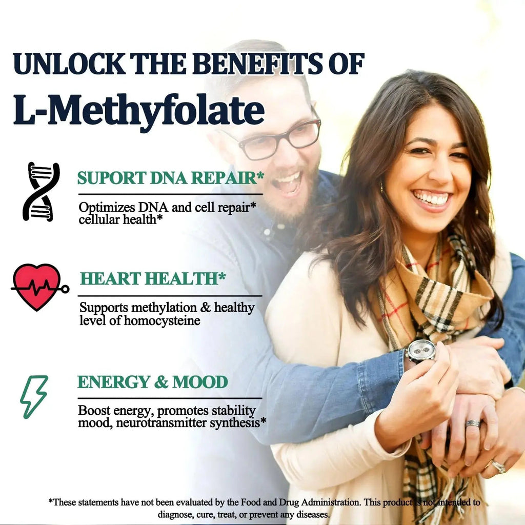 Methylfolate Supplement Liquid Drops, L Methy Folate 15mg Plus Methy B12, B6, B2 Multivitamin, Metabolically Active 5-MTHF Form AMENQ hHEALTH Au supplements