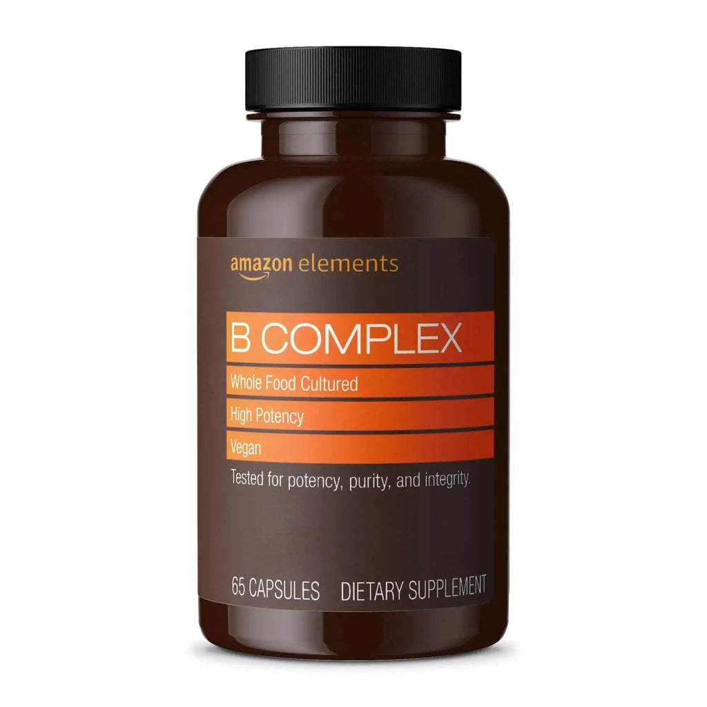 Amazon Elements Men's One Daily Multivitamin (65 Tablets) and Amazon Elements B Complex (65 Capsules) Amazon Elements Au supplements