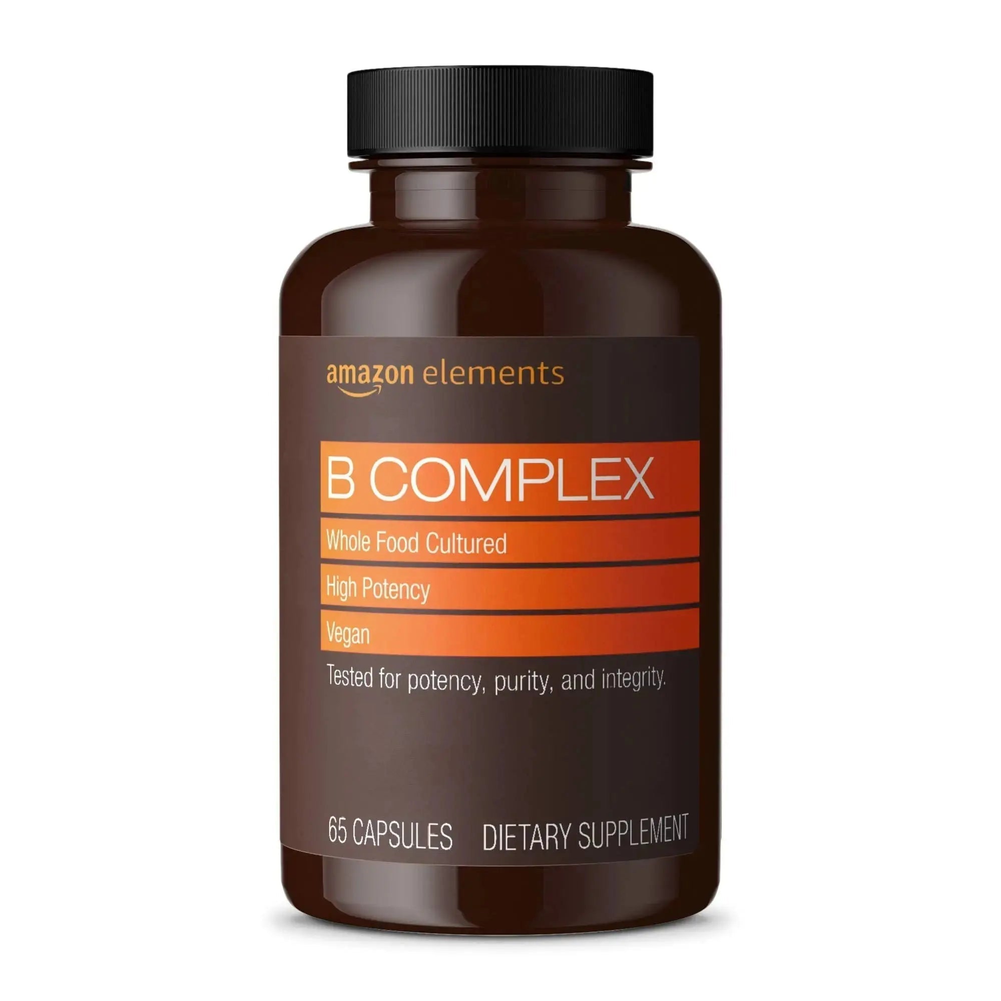 Amazon Elements Men's One Daily Multivitamin (65 Tablets) and Amazon Elements B Complex (65 Capsules) Amazon Elements Au supplements