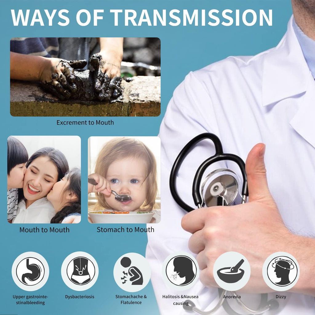 H. Pylori，Helicobacter Pylori Detection 2 Test kit, 10-15 Minutes of Quick Home Testing, The Result is Highly Accurate, Easy to use and Read Evuioas Au supplements