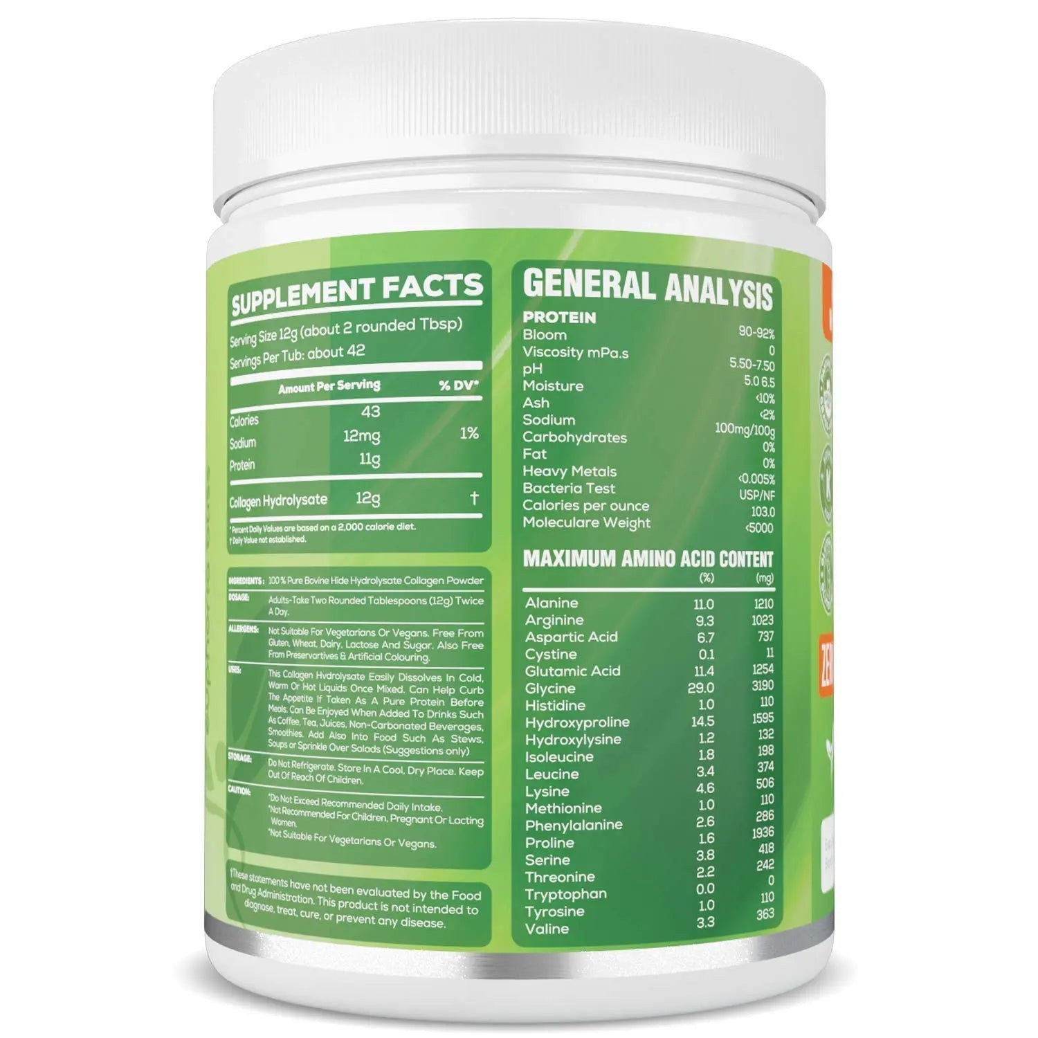 Premium Collagen Powder 500g Unflavoured High Grade Hydrolysed Collagen Joints, Bones, Gut, Wrinkles, Hair, Skin, Nails, Pain, Injury, Sleep, Fitness, Keto Euphoria Bliss Au supplements