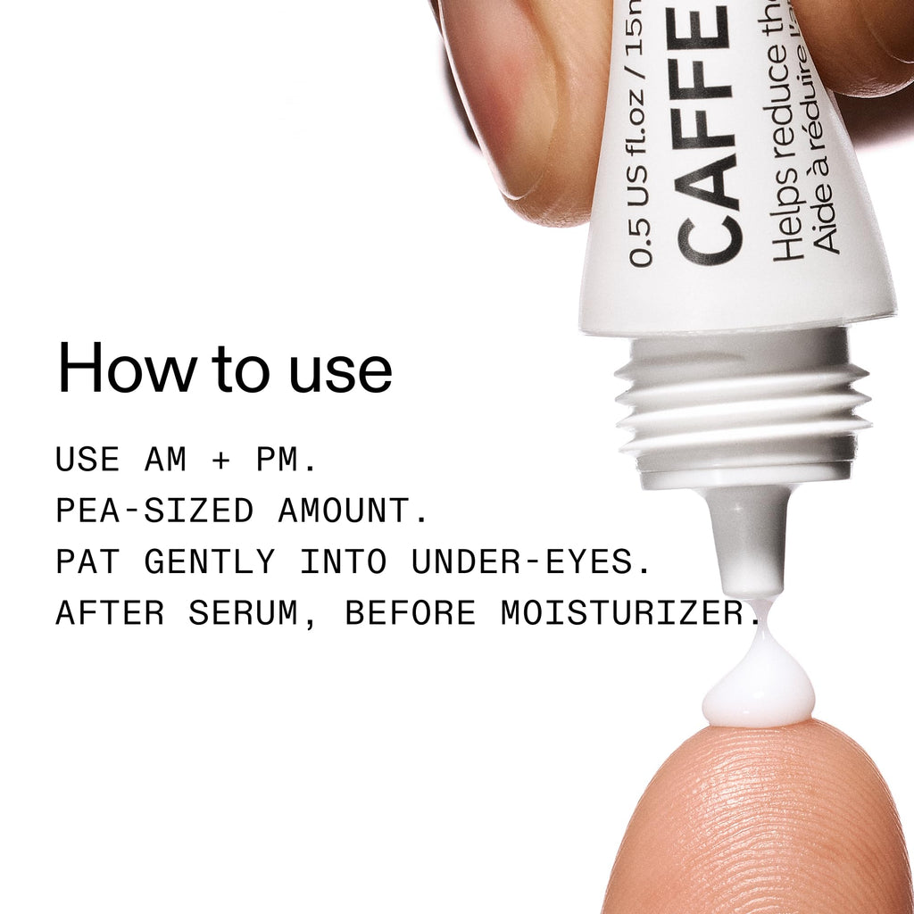 The INKEY List Caffeine Eye Cream, Reduce Eye Puffiness and Dark Circle, Blur Fine Lines, 0.5 fl oz