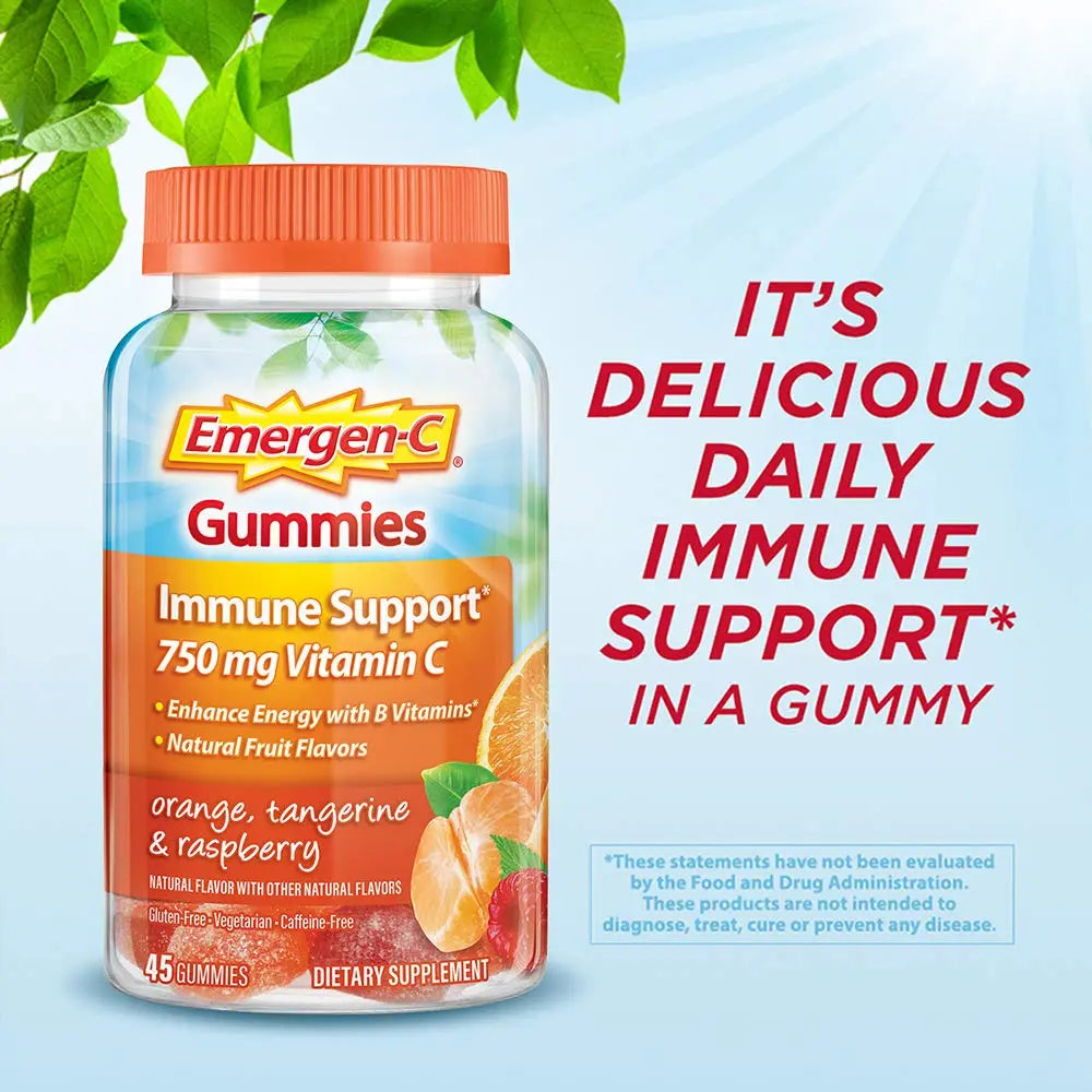 Emergen-C 750mg Vitamin C Gummies for Adults, Immunity Gummies with B Vitamins Emergen-C Au supplements