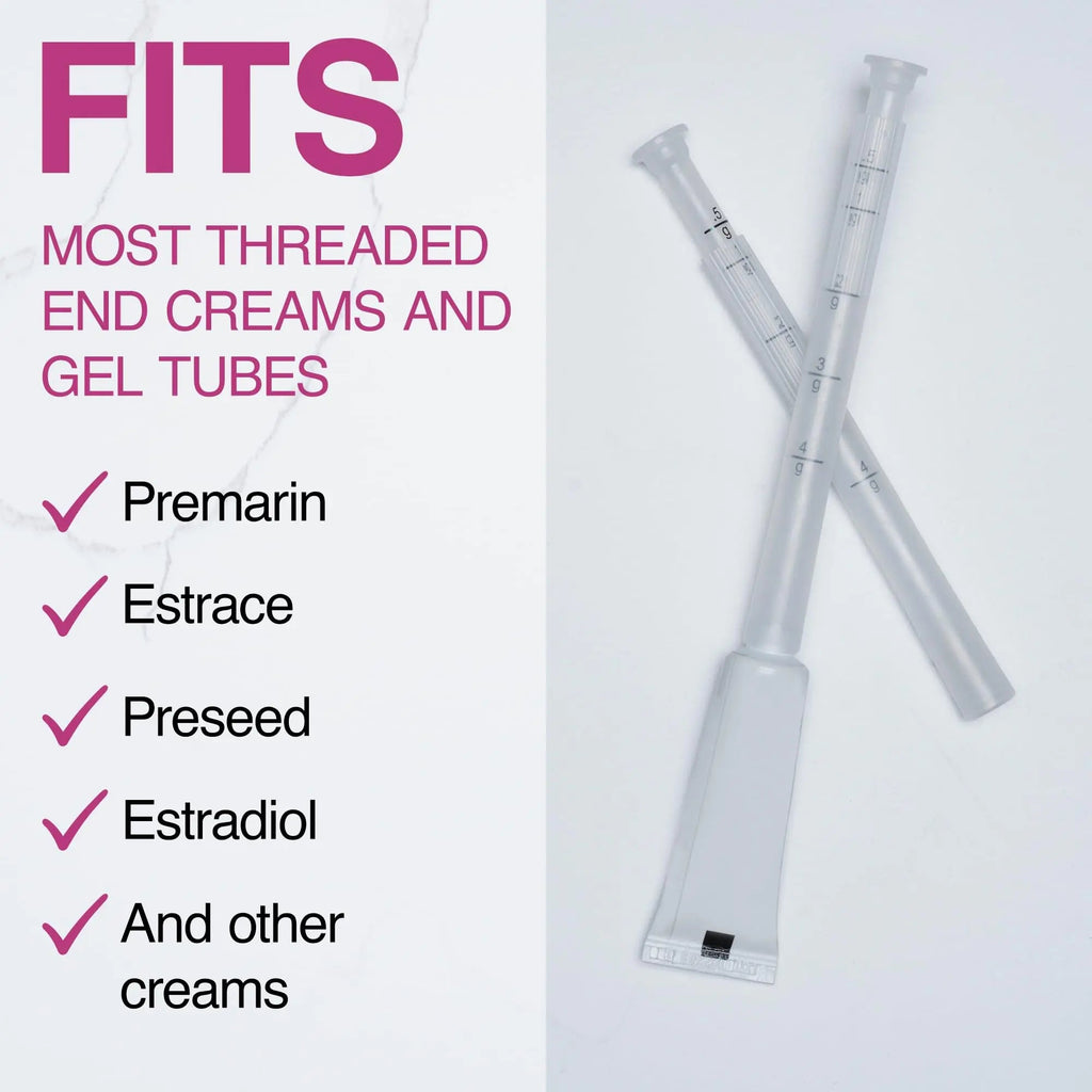 Flextiva Disposable Plastic Vaginal Cream Applicators - Threaded End to Fit OTC Gel or Cream Products Flextiva Au supplements