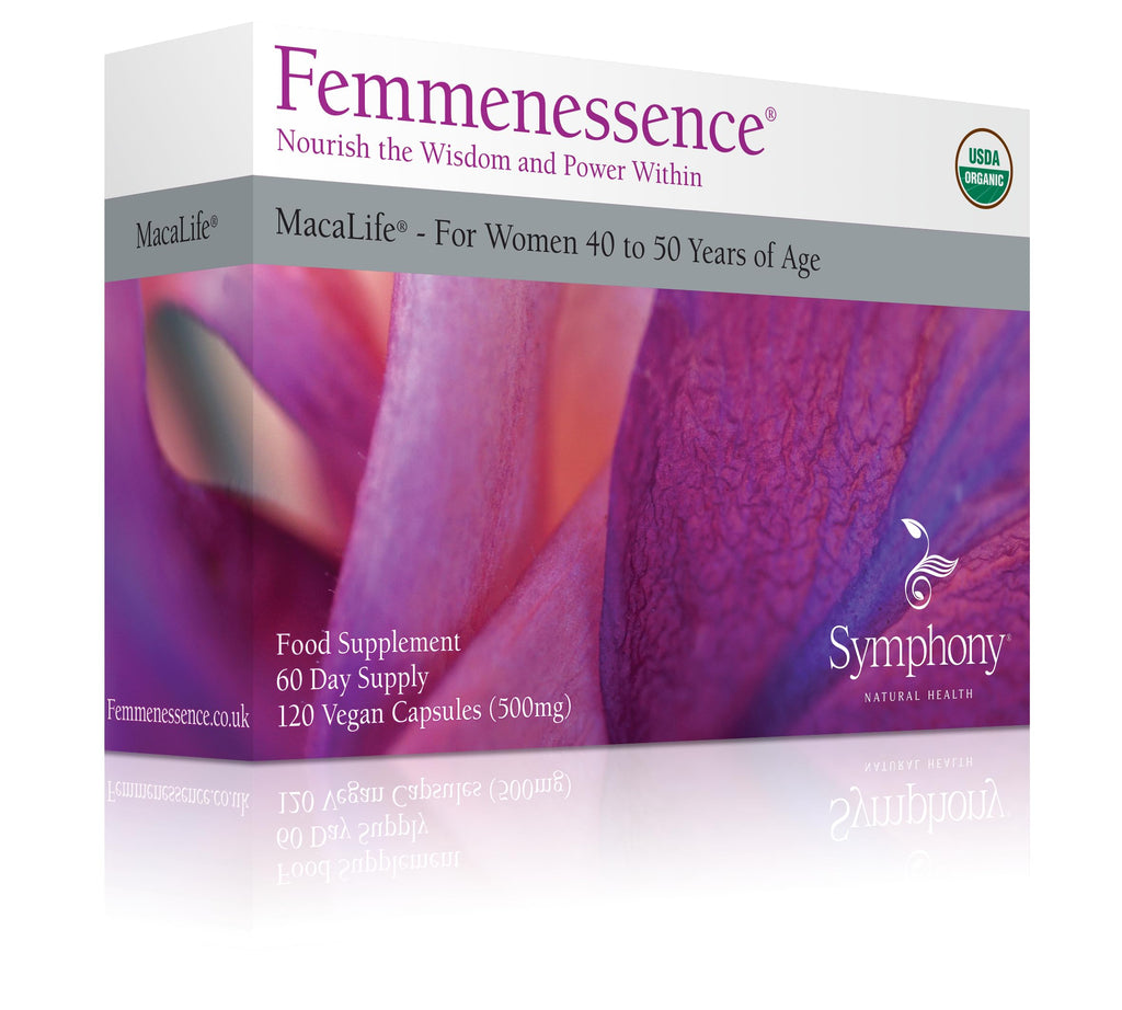 Femmenessence® MacaLife® – Clinically Proven Perimenopausal Organic Vegan Supplement for Natural Hormone Balance, Symptom Relief, Heart & Mood Support (120 Capsules, 60 Day Supply) Natural Health International Au supplements