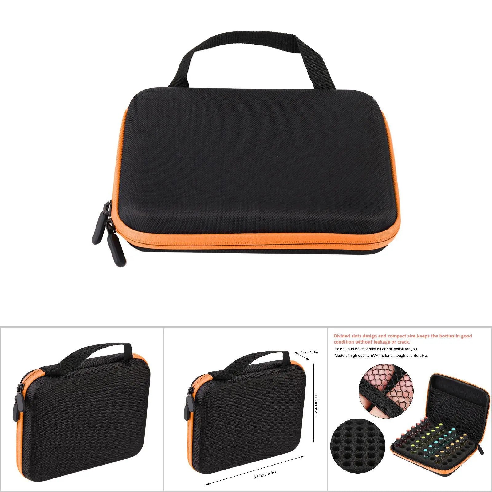 Essential Oil Storage Holder Organizer Carrying Case, Essential Oils Box Holds 63 Bottles GOTOTOP Au supplements