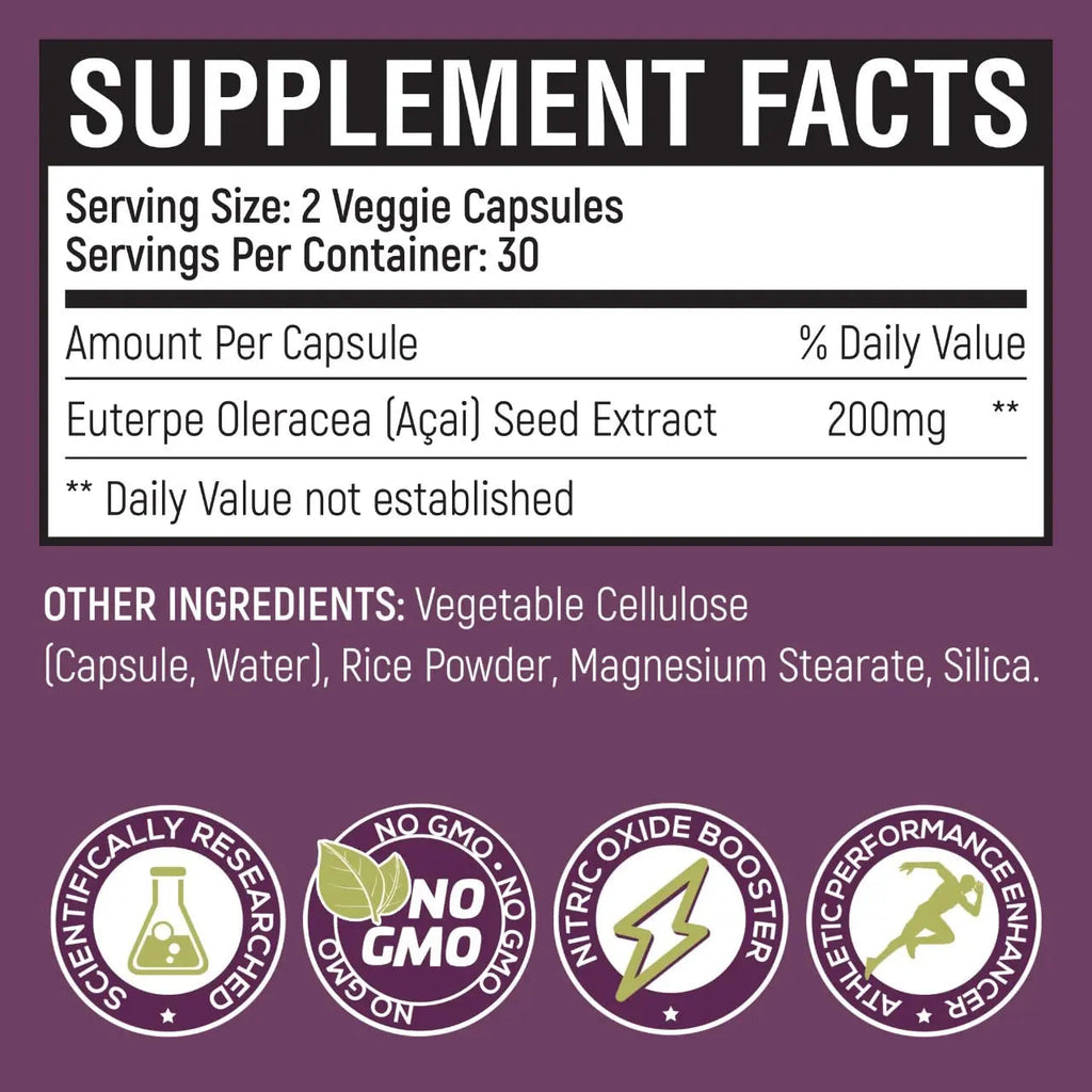POWER SEEDAÇAÍ New Patented Nitric Oxide Supplement -Increase Blood Flow & Circulatio POWER SEEDAÇAÍ Au supplements