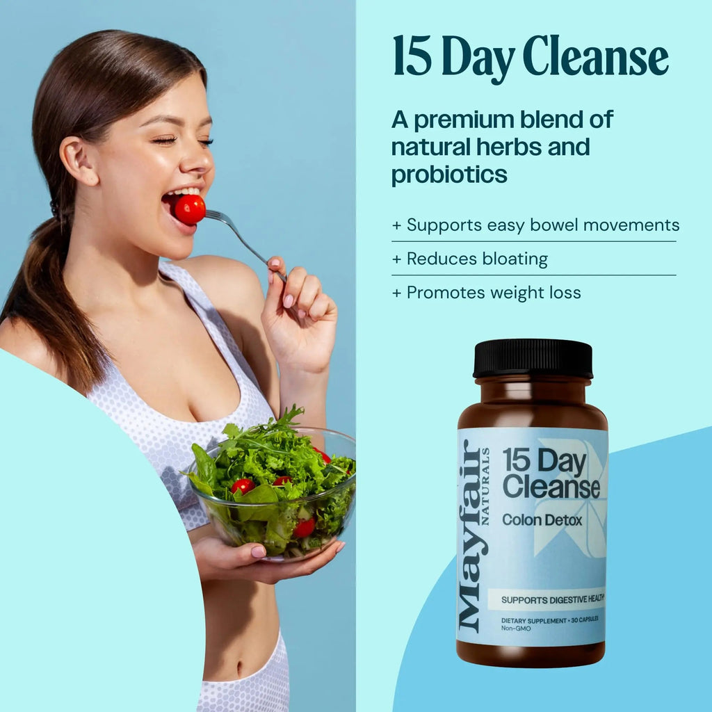 Mayfair Naturals 15 Day Cleanse Colon Detox, Dietary Supplement, 30 Capsules, Natural Laxative Mayfair Naturals Au supplements
