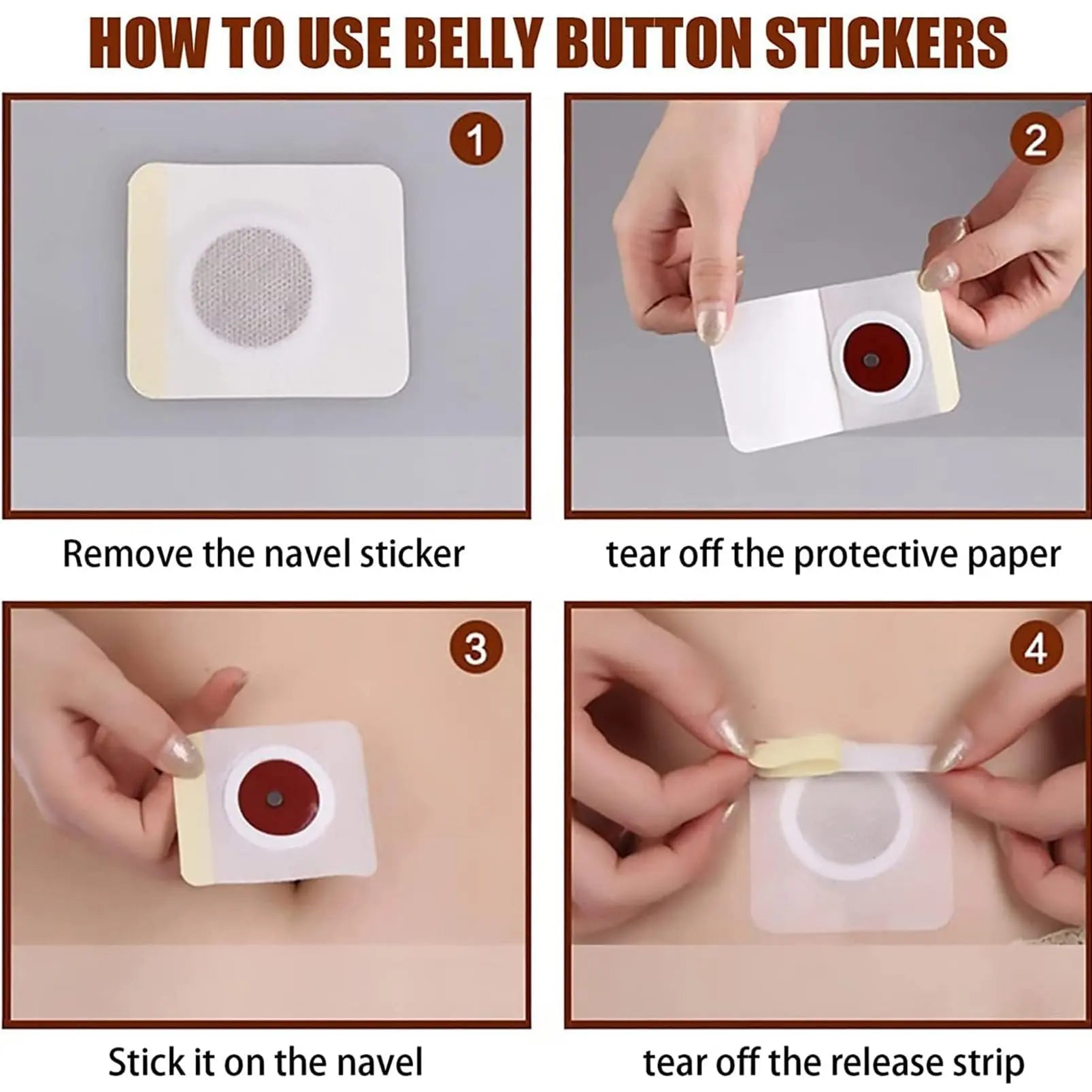 30Pcs Belly Patch, Waterproof Stickers for Women Girls, Natural Belly Sticker for Women and Men Rosarden Au supplements