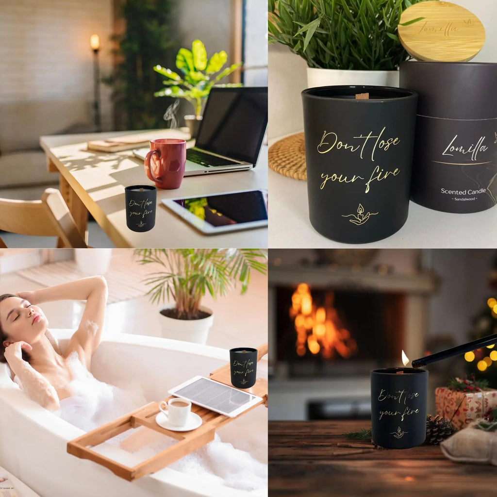 100% Natural Soy Wax Candle, Valentines Day Gifts for Women & Men, Candles for Home Lomilla Au supplements