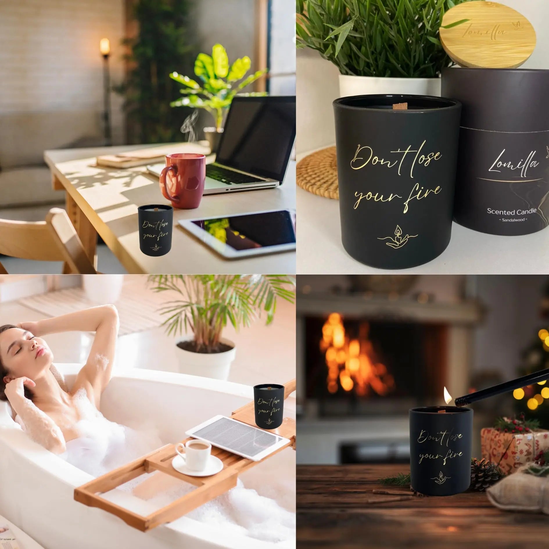 100% Natural Soy Wax Candle, Valentines Day Gifts for Women & Men, Candles for Home Lomilla Au supplements