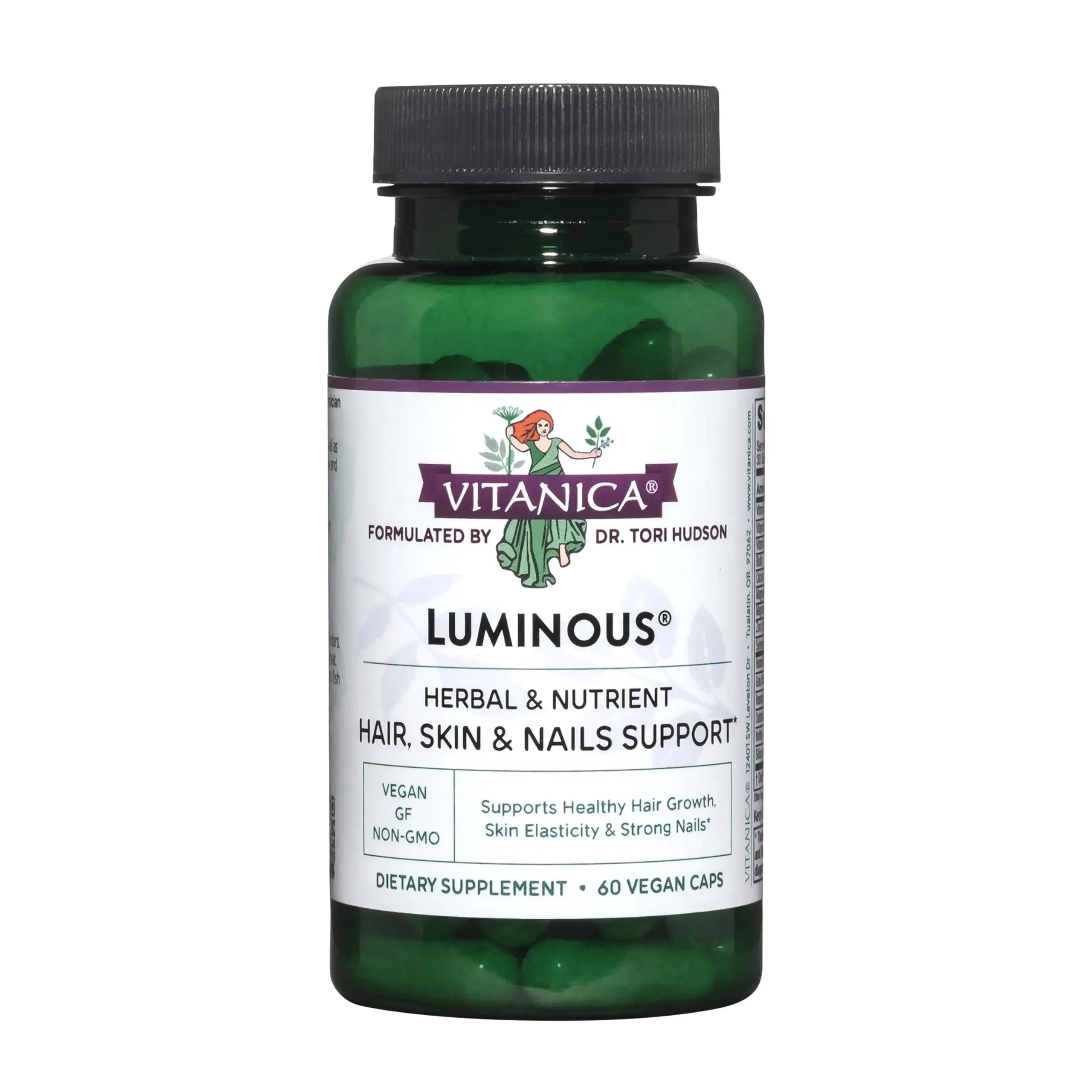 Vitanica, Luminous, Hair, Skin and Nail Support, Vegan, 60 Capsules Vitanica Au supplements