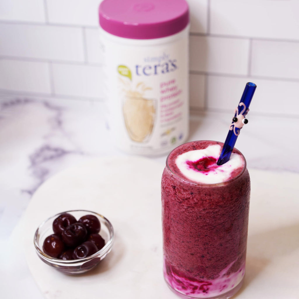 simply tera's Pure Whey Protein Powder - Grass Fed Vanilla Whey Protein Powder, Clean, Made Without Artificial Sweeteners, Non-GMO, Kosher, rBGH-Free, Soy-Free - 24 Oz