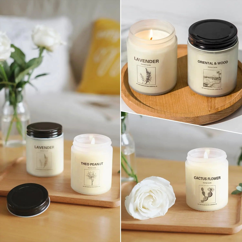 6 Pack Scented Candles, Aromatherapy Candles Gifts Set for Women, 42.6 oz 300 Hour Long Lasting YINUO LIGHT Au supplements