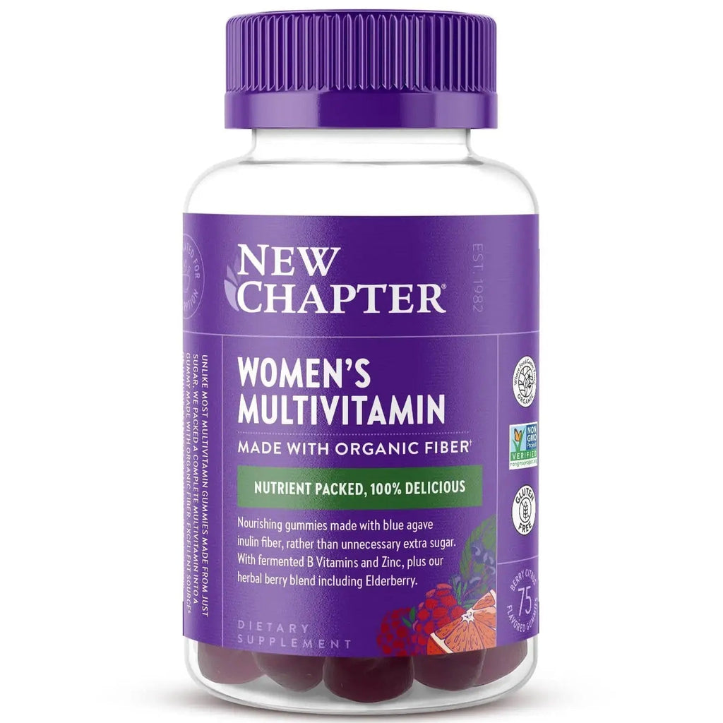 New Chapter Women’s Multivitamin Gummies - 59% Less Sugar, Women’s Gummy Vitamins with Vitamin C, D3 & Zinc New Chapter Au supplements